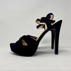Size 9 black platform heels